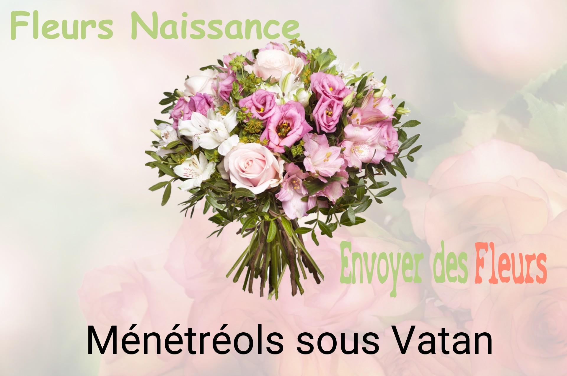 Bouquet de fleurs de naissance livré à Ménétréols-sous-Vatan