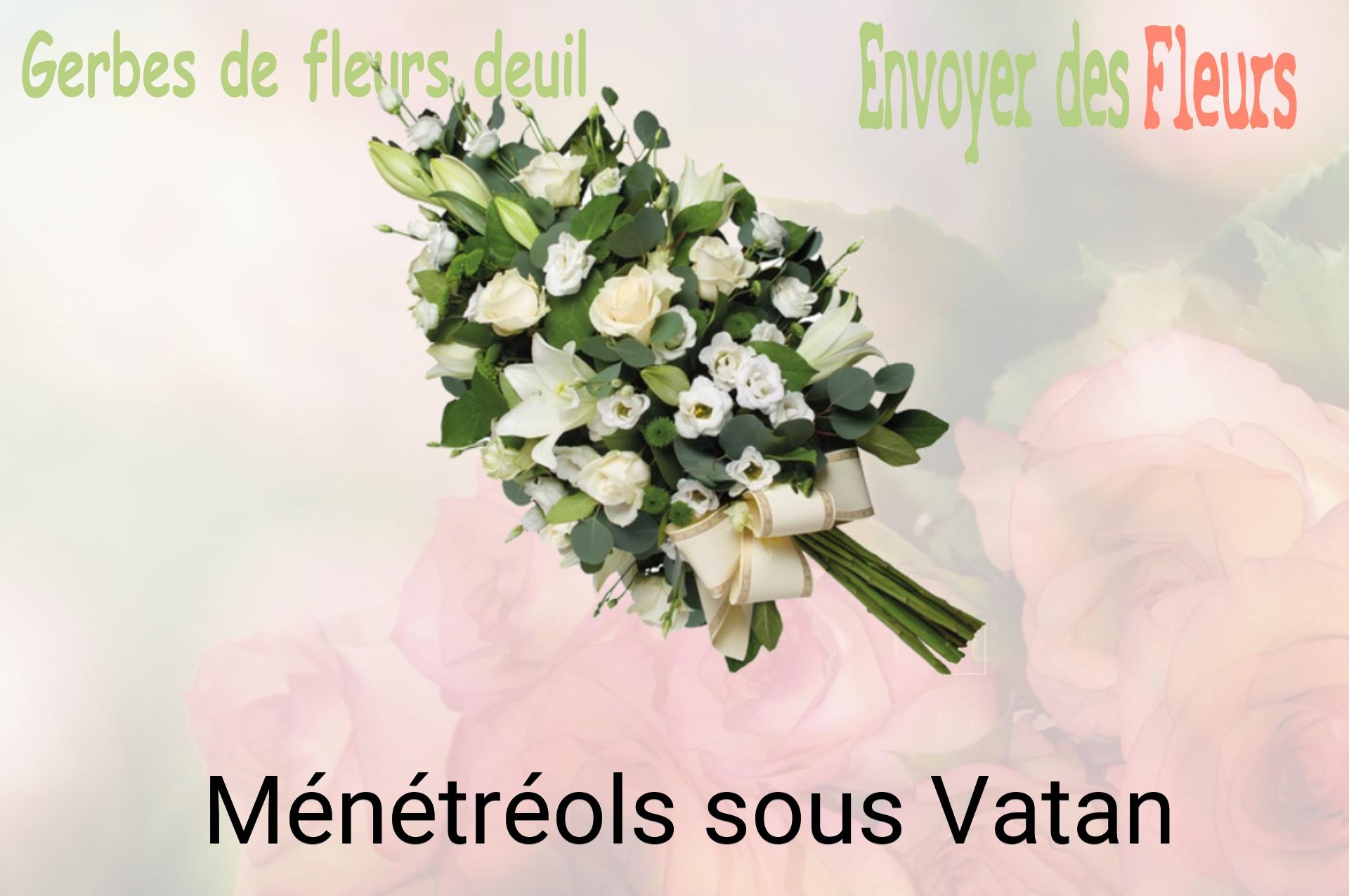 Gerbe de fleurs de deuil livrée à Ménétréols-sous-Vatan